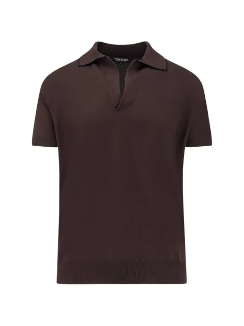 TOM FORD collared T-shirt Brown KPS041YMC047ECC