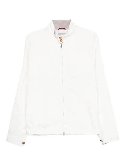 Brunello Cucinelli storm-flap jacket White MY4196583CUR73