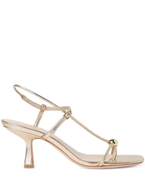 Loeffler Randall 70mm Triana ball-heel sandals Gold TRIANAMNCHMPN