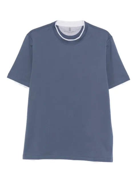 Brunello Cucinelli crew-neck T-shirt Blue M0B137427CBL48