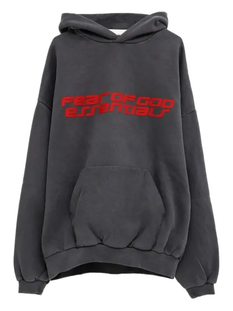FEAR OF GOD ESSENTIALS 90s logo-print hoodie Grey 192HO256562F