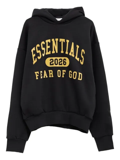 FEAR OF GOD ESSENTIALS logo-print hoodie Black 192HO256861F