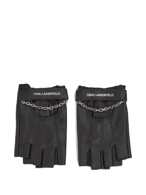 Karl Lagerfeld K/Essential fingerless gloves Black B2W330341AV