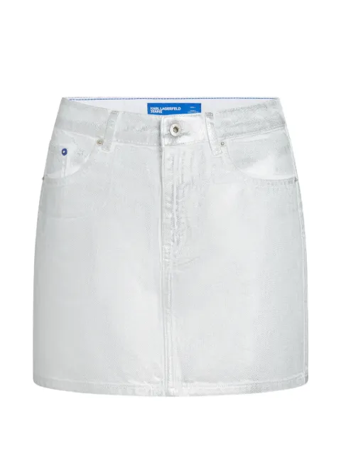 Karl Lagerfeld Jeans five-pocket denim mini skirt Silver B2W12024290