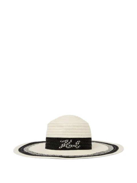 Karl Lagerfeld Signature sun hat Neutrals B2W33028101