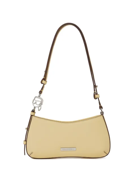 Karl Lagerfeld Ikon mini logo-plaque shoulder bag Yellow B2W302691LD