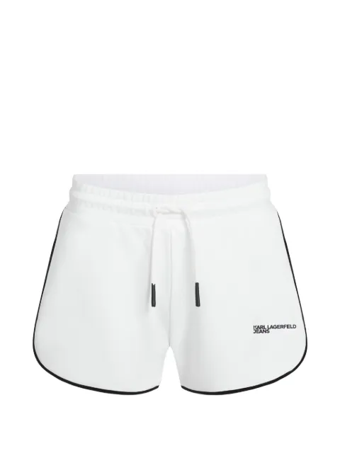 Karl Lagerfeld Jeans logo-detail shorts White B2W10125100