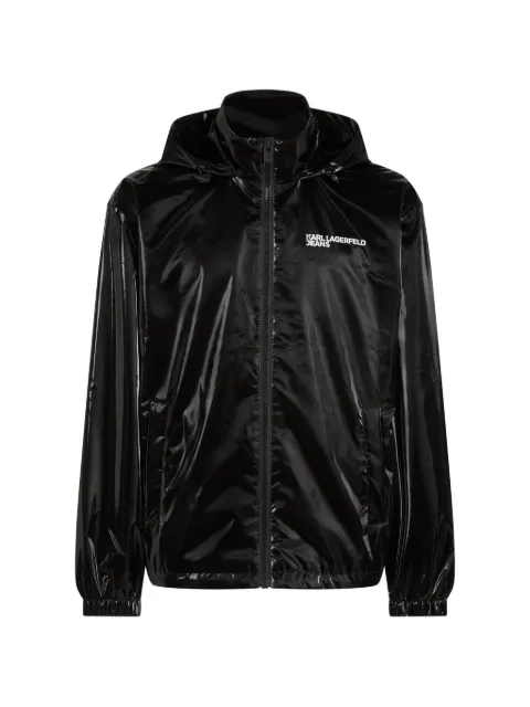 Karl Lagerfeld Jeans zip-up hooded jacket Black B2M15022999