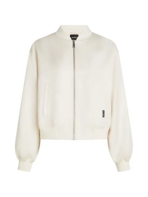 Karl Lagerfeld Côte D'Azur long-sleeve bomber jacket Neutrals B2W14022461