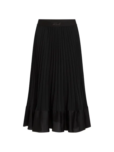 Karl Lagerfeld pleated midi skirt Black B2W12003999