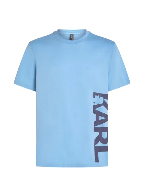 Karl Lagerfeld logo beach T-shirt Blue A2M46038349