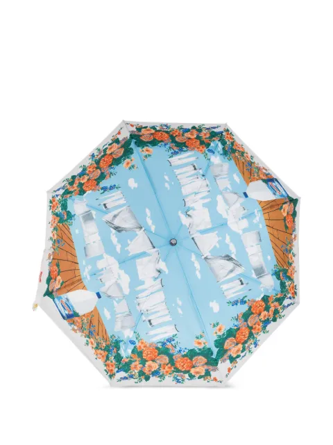 Moschino floral-print umbrella Blue 9212OPENCLOSEA