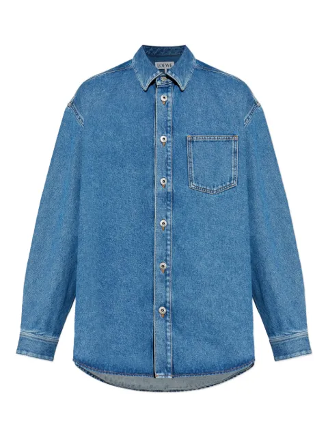 LOEWE Anagram overshirt in denim Blue H526Y1DW27