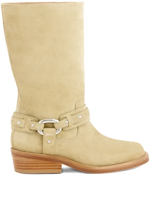 Rabanne XL Link biker boots Neutrals 26PHH0135CLF309