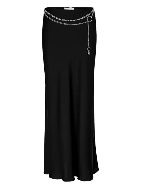 Rabanne chain satin skirt Black 26PCJU022PO0336