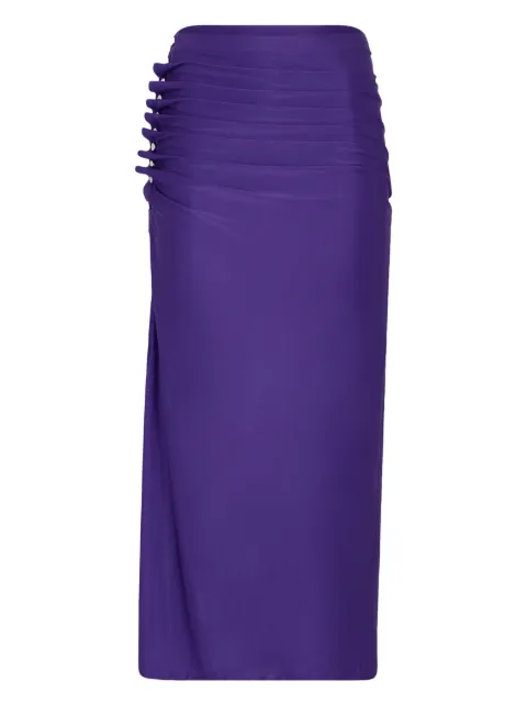 Rabanne draped midi skirt Purple 26PJJU515VI0267