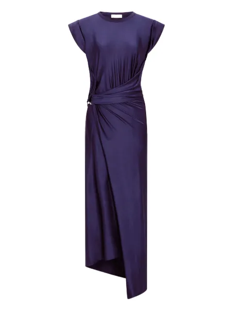 Rabanne midi piercing-detail dress Blue 26PJRO843VI0267