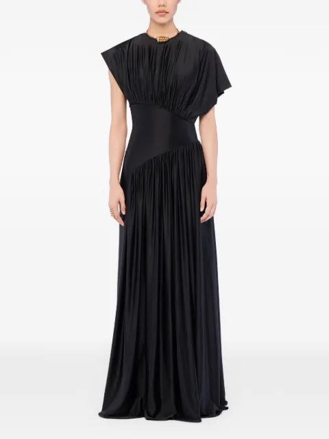 Rabanne ruching satin dress Black 26PJRO245VI0267