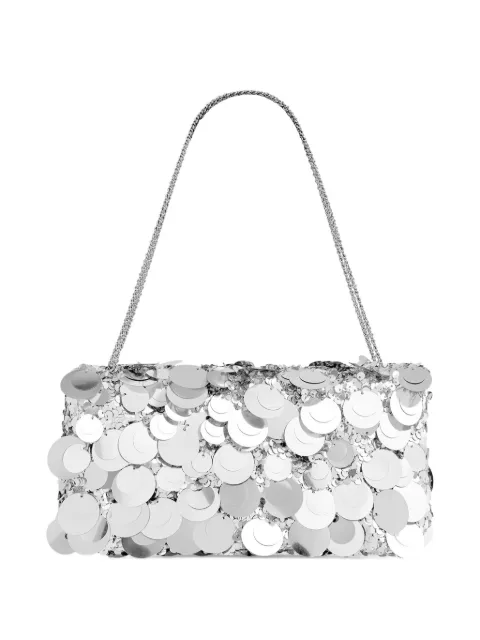 Rabanne sequin-embellished clutch bag Silver 26PSS0548EMB024