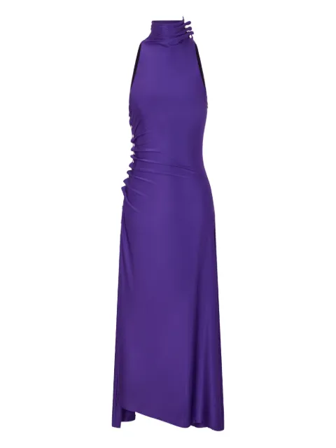 Rabanne draped snap-fastening midi dress Purple 26PJRO234VI0267