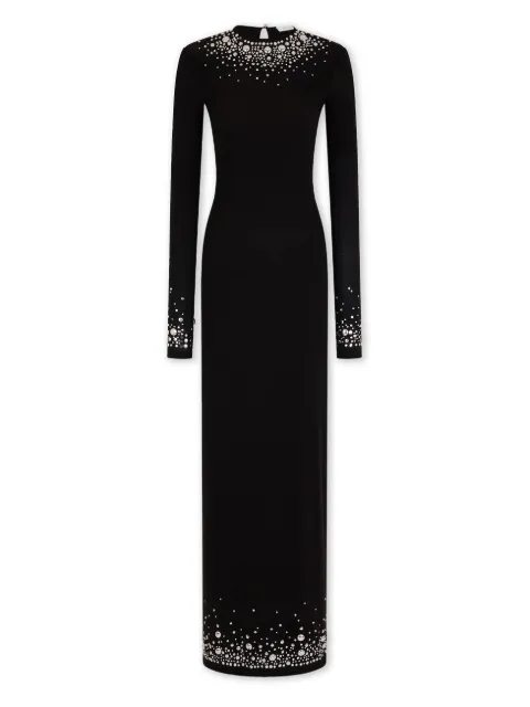 Rabanne hotfix-embellishment maxi dress Black 26PJRO236CU0014098