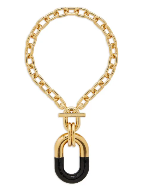 Rabanne XL link chain necklace Gold 26PBB0379MET854