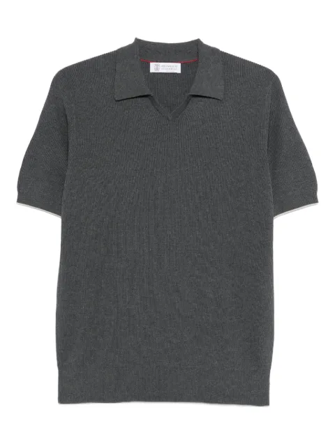 Brunello Cucinelli collar T-shirt Grey M29400015CB869