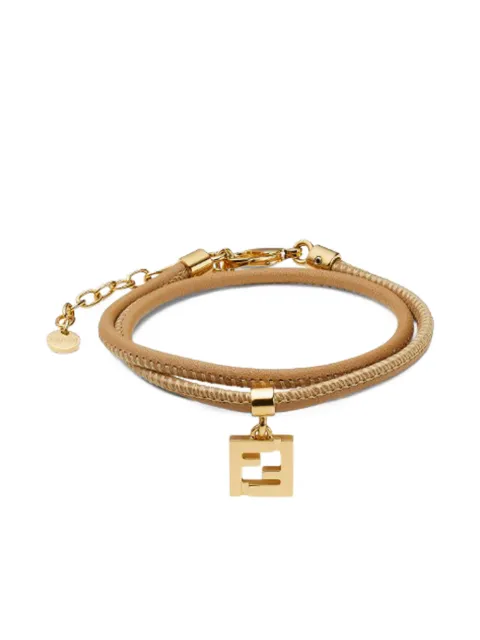 FENDI Forever leather bracelet Gold 8AL293AH9W