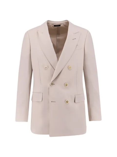 TOM FORD double-breasted blazer White JLNP02WHS23WAC