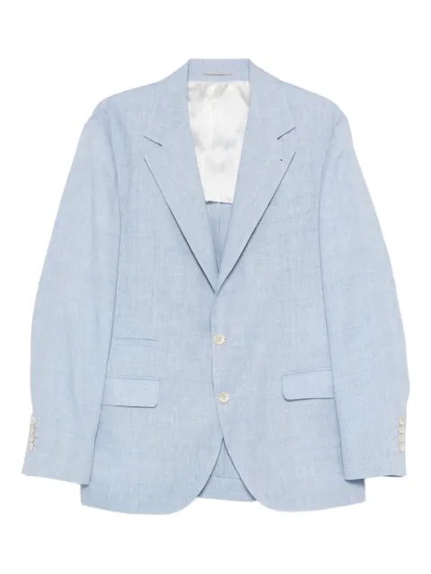 Brunello Cucinelli single-breasted blazer Blue MZ4087BTDC024