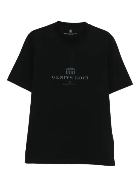 Brunello Cucinelli graphic T-shirt Black M0B138520CKP88