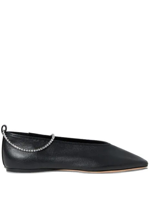 Loeffler Randall Emery crystal-strap ballet flats Black EMERYGLCFBLACK
