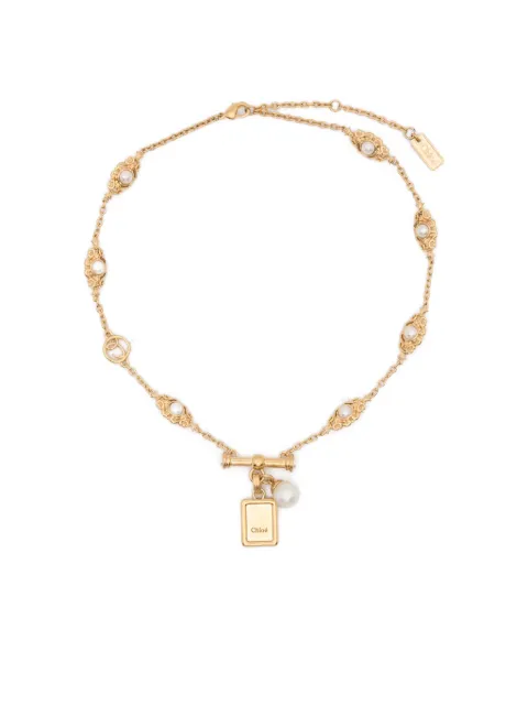Chloé Classy pendant necklace Gold CH26SJN02BRE