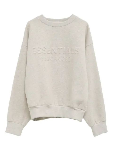 FEAR OF GOD ESSENTIALS embossed-logo sweatshirt Neutrals 192HO256552F