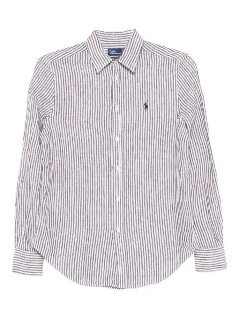 Polo Ralph Lauren striped logo top White 211A96158007
