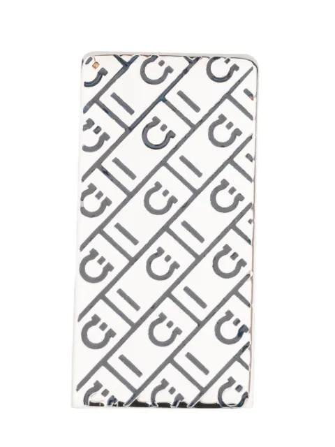 Ferragamo patterned pin Silver 790991