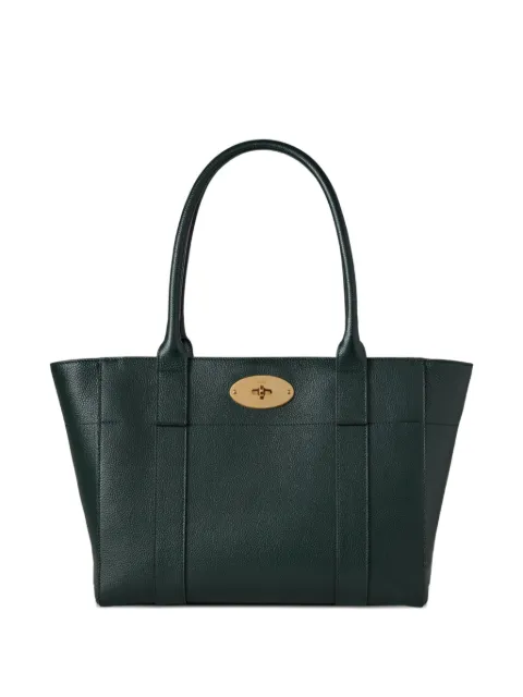 Mulberry Bayswater grained-texture tote bag Green HH9831205Q633