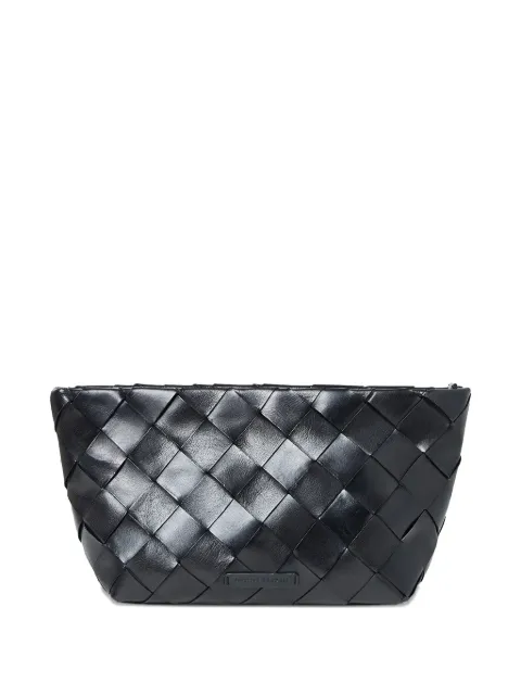 Loeffler Randall Melina woven clutch bag Black MELINAWWVABLACK