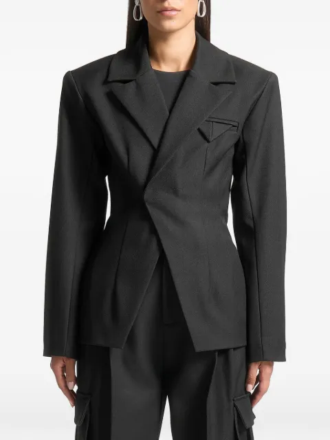 Manière De Voir Beatrice in black tailored cinched blazer Black WMN3981
