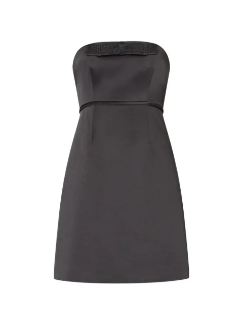 Milly Robin Duchess bow-embellishment mini dress Black 87RD29