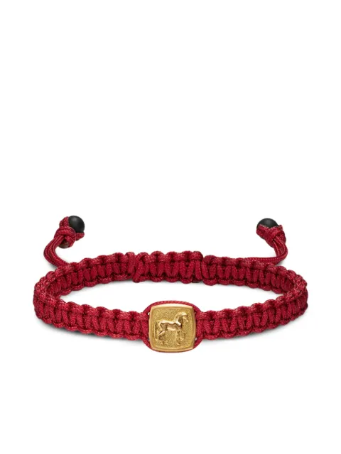David Yurman 18K yellow gold Petrvs horse-amulet bracelet Red B35315M88BBORED