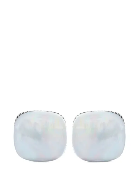 David Yurman Streamline mother of pearl cufflinks Silver C0F381SSBMP