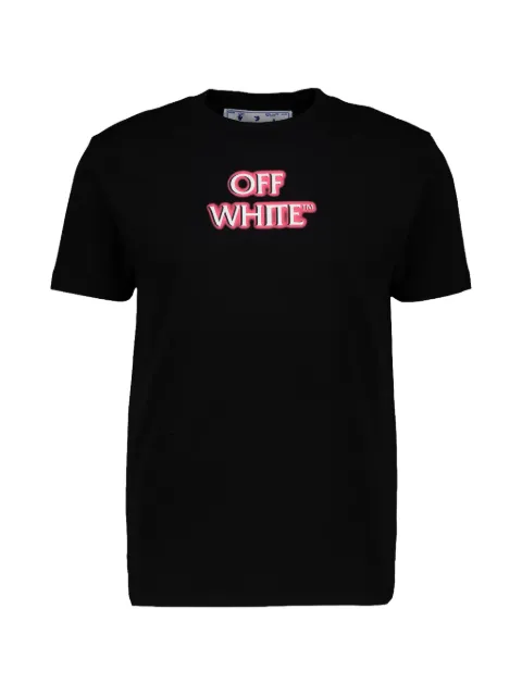 Off-White emotion neon slim T-shirt Black NMP9T6B7