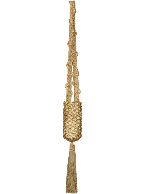Johanna Ortiz Fate's Bouquet tassel mini bag Gold AC02582