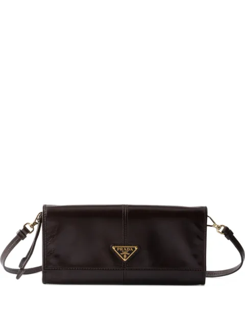 Prada logo leather wallet Brown 1MT0362CYR