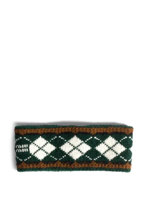 Miu Miu wool and cashmere headband Green 5IH0442IEI