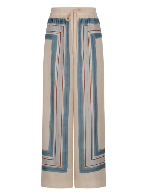 ZIMMERMANN striped drawstring trousers Neutrals 4021PC26R