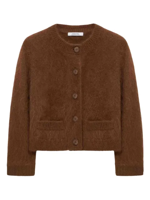 Dorothee Schumacher Fluffy Statements pocket button cardigan Brown 255310102