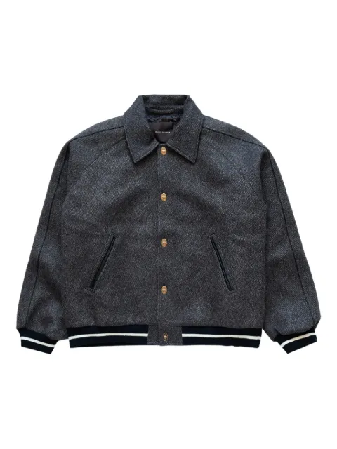 Wales Bonner Homecoming bomber jacket Grey MA25JA13WO02903