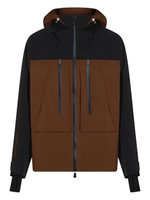 Moncler Grenoble hooded ski jacket Brown K20971A00005M7200